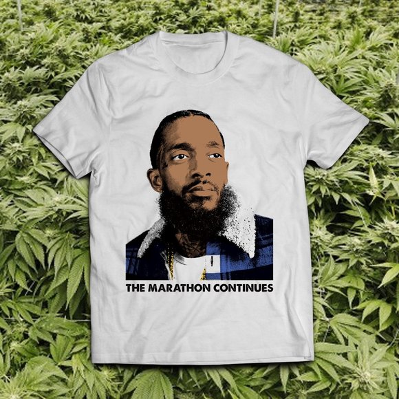 Nipsey Hussle Tribute Rest In Peace The Marathon Tee - Picture 1 of 2